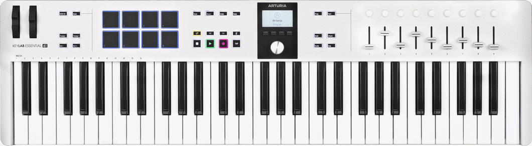 Arturia KeyLab Essential 3 61 Key Controller WHITE