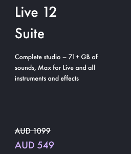 Live 12 Suite